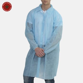 Blouse Jetable en Polypropylène Fermeture Velcro