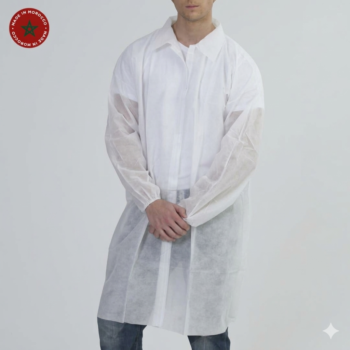 Blouse Jetable en Polypropylène Fermeture Velcro