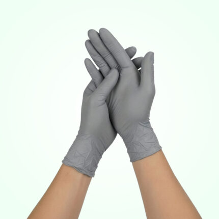 Gants Nitrile Jetable Premium - Glove Force - Steel Grey